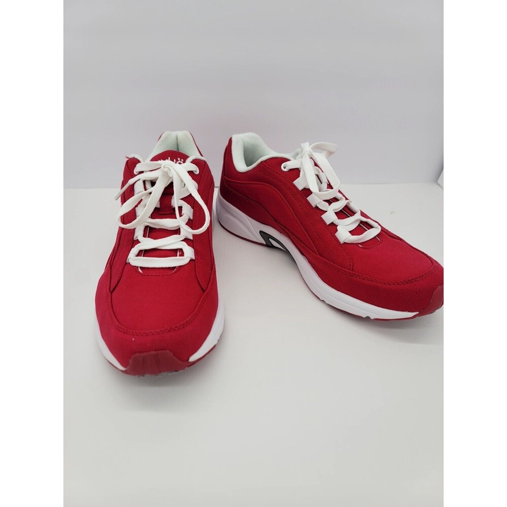 Ryka Ghillie Red Size 11W Tie Lace-Up Canvas Womens Walking Sneakers Shoes